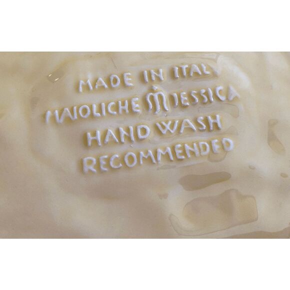 Vintage Maioliche Jessica Italy Buttercream Yellow Large Serving Bowl 12" - Picture 2 of 7